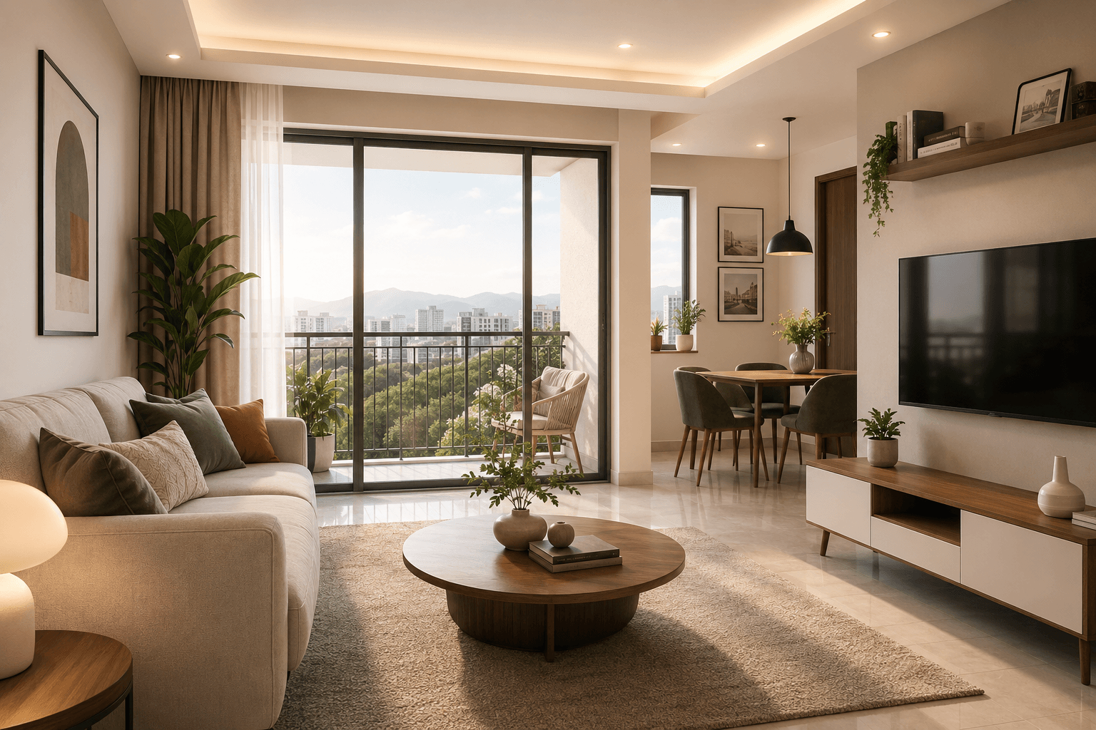 What does a 2 BHK flat in Nashik cost?
